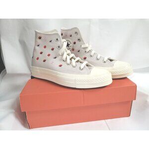 Converse Women's Chuck 70 Hi Sneakers A02201C Desert Sand/Floral Sz. 6 NEW